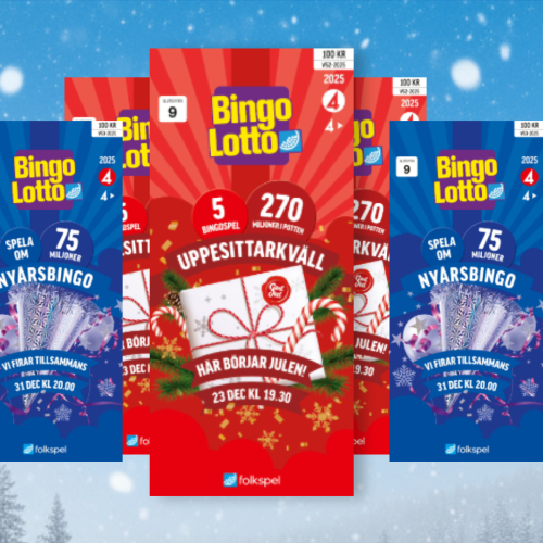 Bingolotter för uppesittarkvällen och nyårsafton!